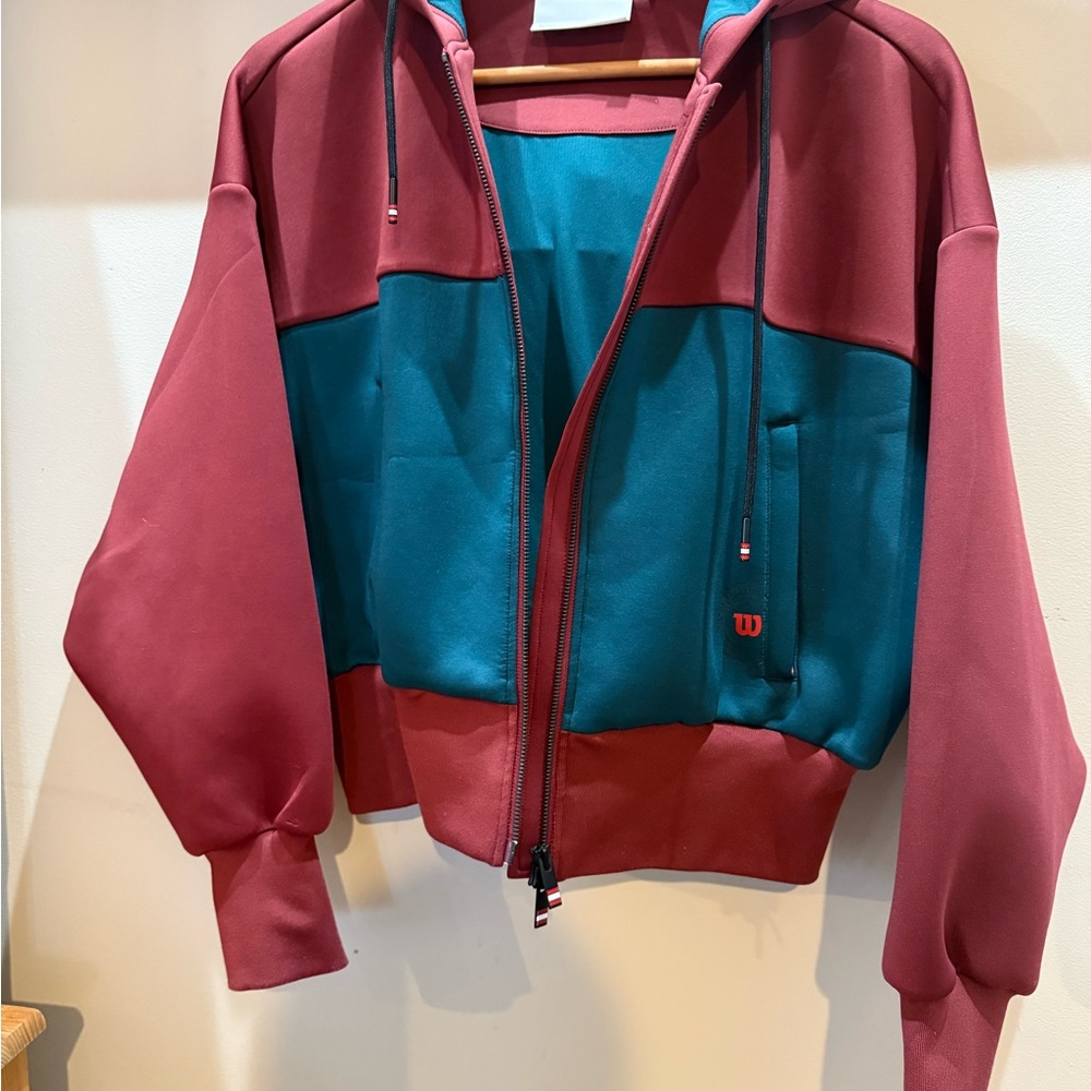 Wilson Teal and Maroon Hoodie